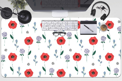 Namizna podloga Red field of poppies