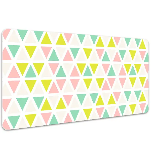Podloga za pisalno mizo Colorful triangles