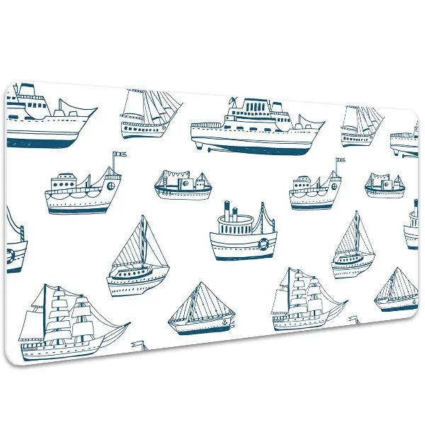 Podloga za pisalno mizo Blue ships