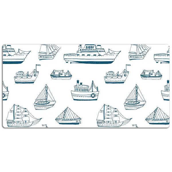 Podloga za pisalno mizo Blue ships