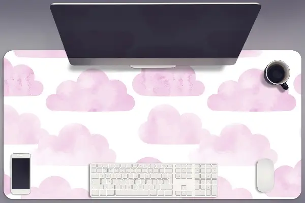 Podloga za pisalno mizo Pink clouds