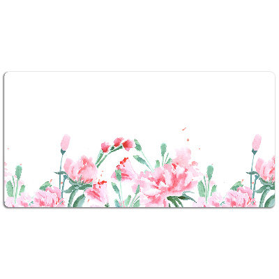 Podloga za pisalno mizo Pink flowers