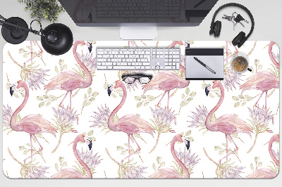 Podloga za pisalno mizo Rožnati flamingi