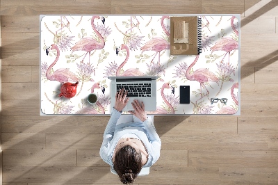 Podloga za pisalno mizo Rožnati flamingi
