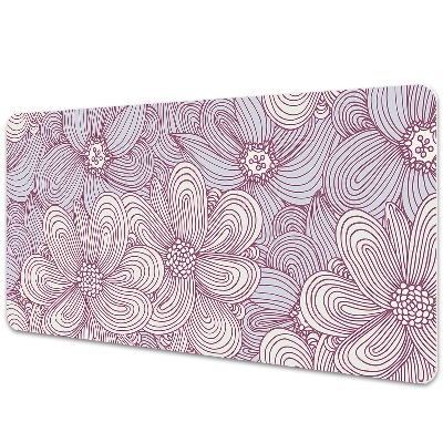 Podloga za pisalno mizo Cvetje doodle