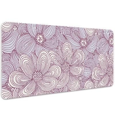 Podloga za pisalno mizo Cvetje doodle