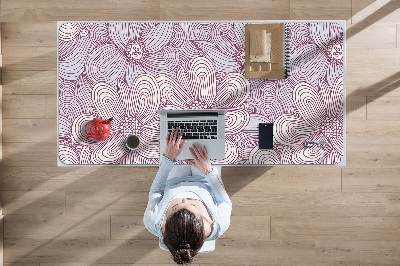 Podloga za pisalno mizo Cvetje doodle