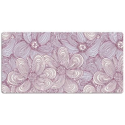 Podloga za pisalno mizo Cvetje doodle