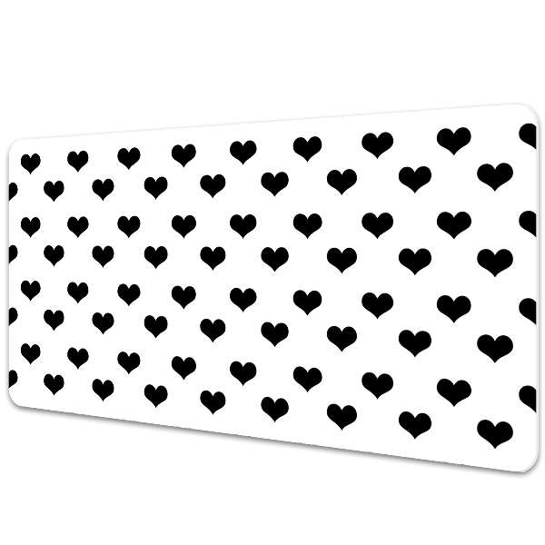 Namizna podloga Black hearts