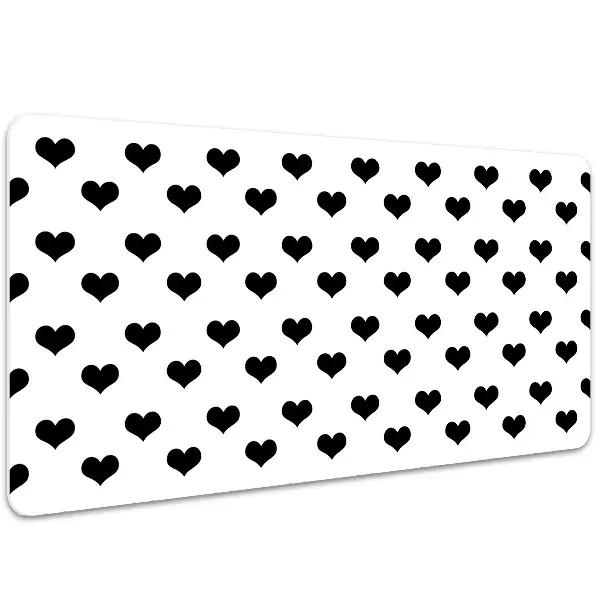 Namizna podloga Black hearts