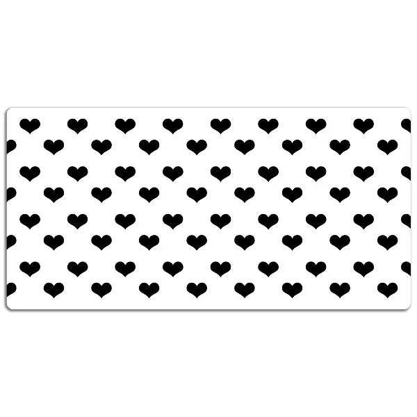 Namizna podloga Black hearts