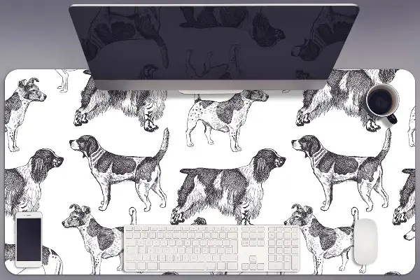Podloga za pisalno mizo Dogs pattern