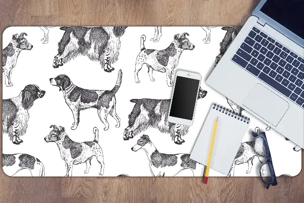 Podloga za pisalno mizo Dogs pattern