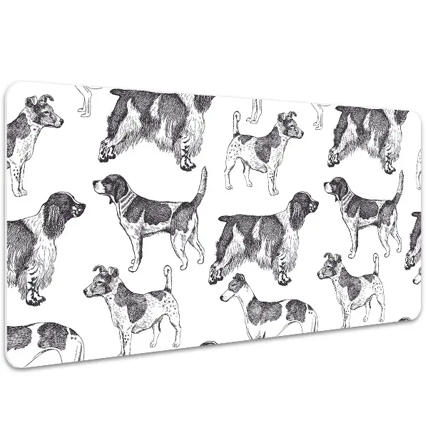 Podloga za pisalno mizo Dogs pattern