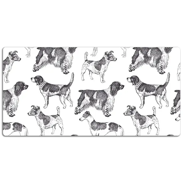 Podloga za pisalno mizo Dogs pattern