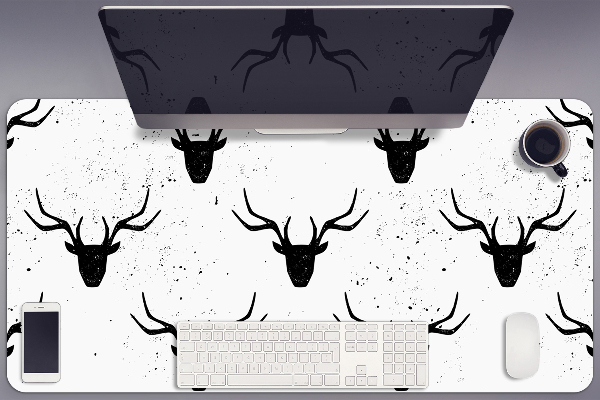 Namizna podloga Black deer pattern