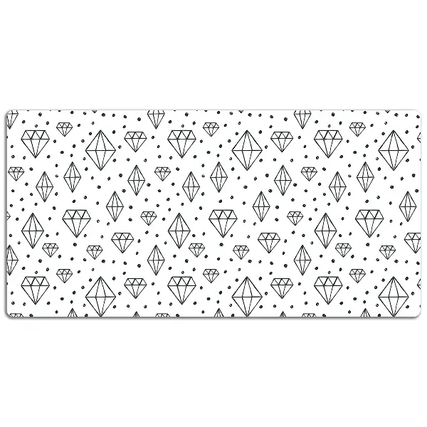 Podloga za pisalno mizo Drawn diamonds