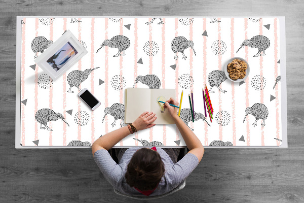 Podloga za pisalno mizo Pattern birds kiwi