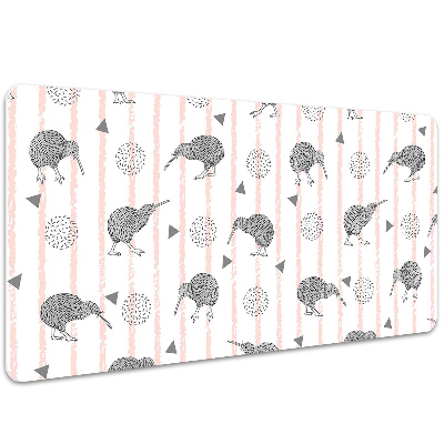 Podloga za pisalno mizo Pattern birds kiwi