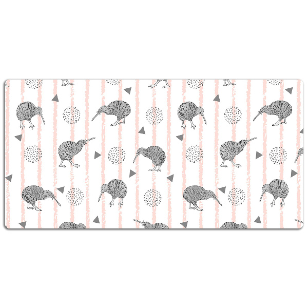 Podloga za pisalno mizo Pattern birds kiwi