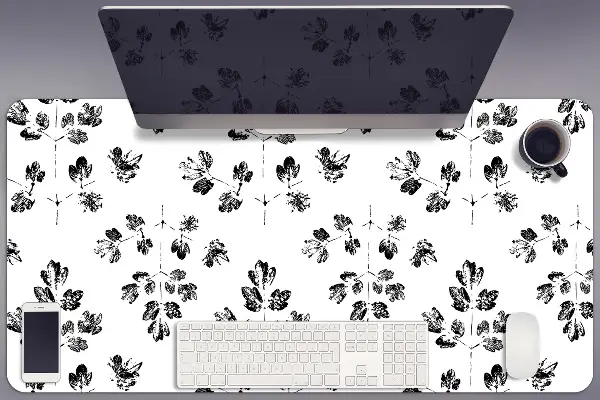 Namizna podloga Black and white pattern