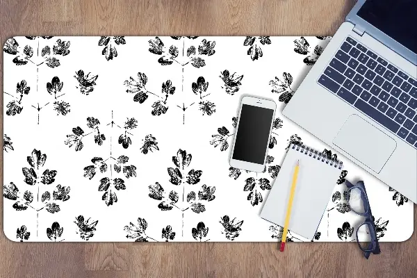 Namizna podloga Black and white pattern