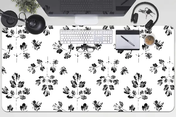 Namizna podloga Black and white pattern