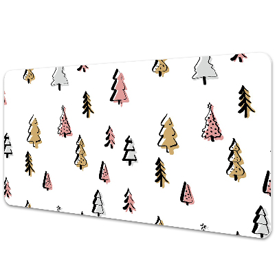 Podloga za pisalno mizo Pastel Christmas trees
