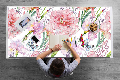 Podloga za pisalno mizo Peonies cvetje