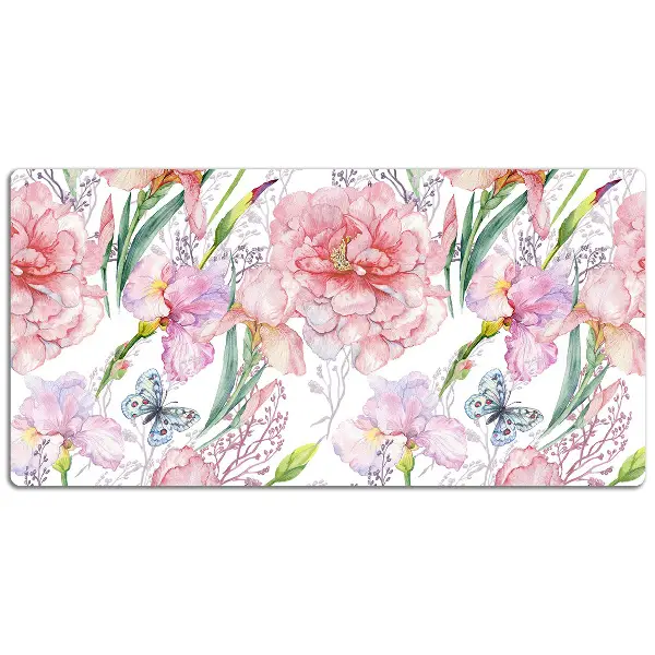 Podloga za pisalno mizo Peonies cvetje