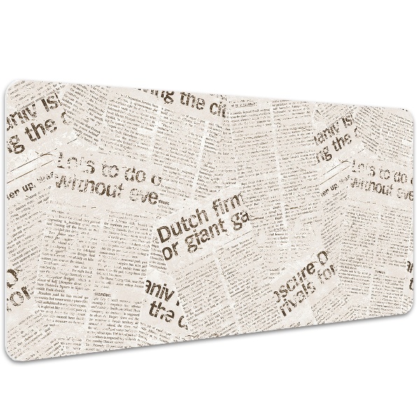 Podloga za pisalno mizo Vintage style newspapers