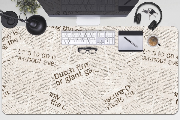 Podloga za pisalno mizo Vintage style newspapers