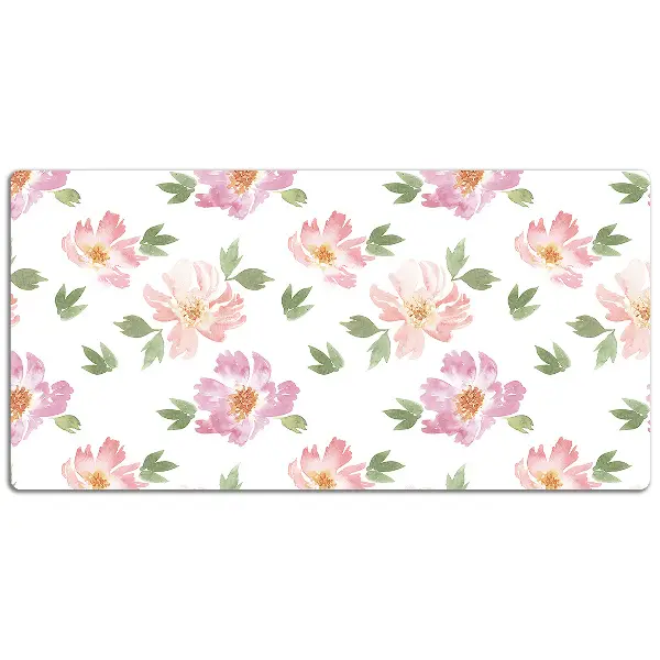 Podloga za pisalno mizo Watercolor flowers