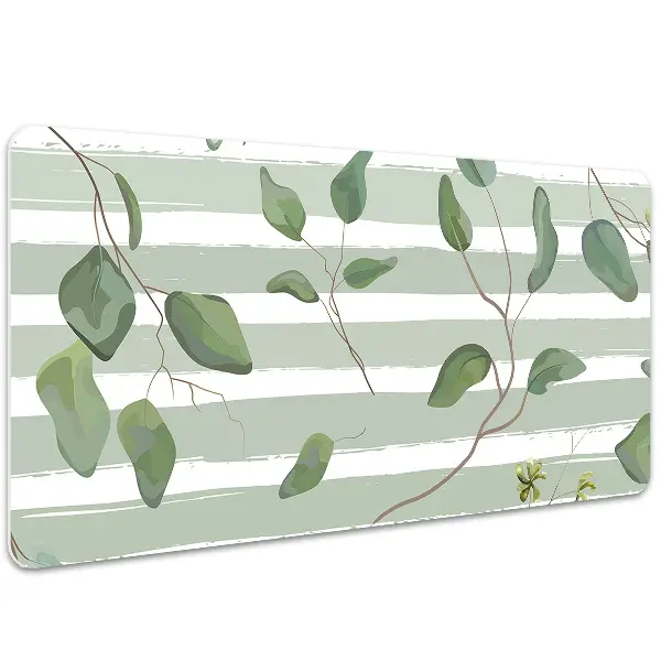 Namizna podloga Leaves on a striped background
