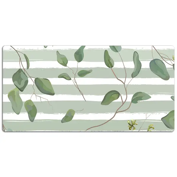 Namizna podloga Leaves on a striped background