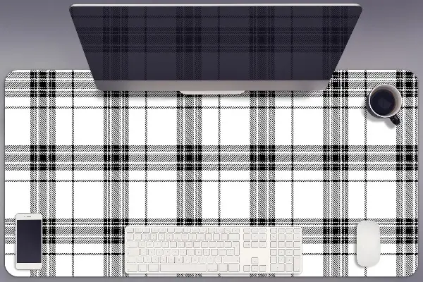 Podloga za pisalno mizo Plaid pattern