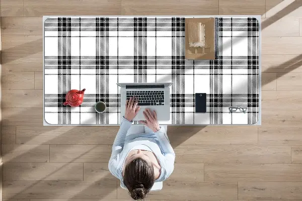Podloga za pisalno mizo Plaid pattern