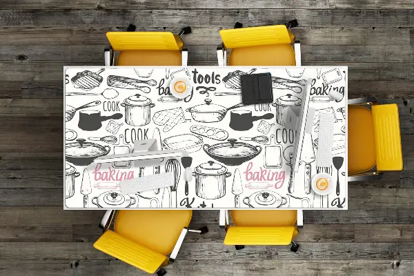Podloga za pisalno mizo Kitchen motifs