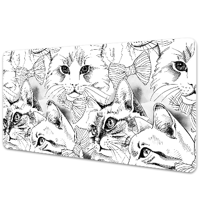 Podloga za pisalno mizo Sketched cats
