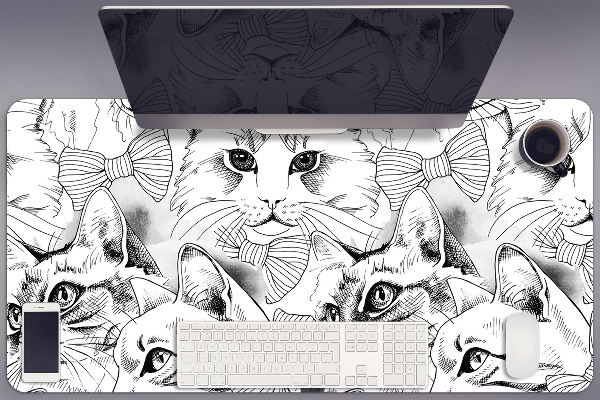 Podloga za pisalno mizo Sketched cats