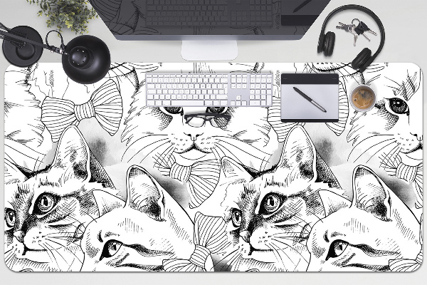 Podloga za pisalno mizo Sketched cats