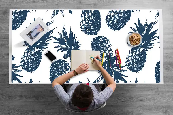 Podloga za pisalno mizo Gray pineapples