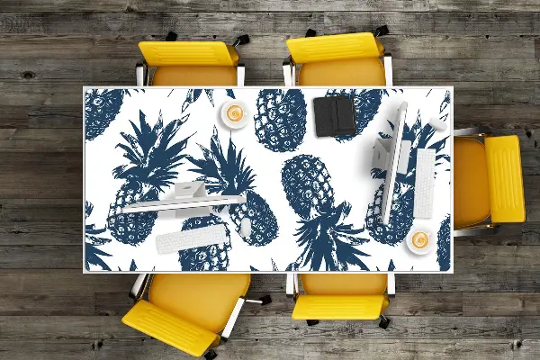 Podloga za pisalno mizo Gray pineapples
