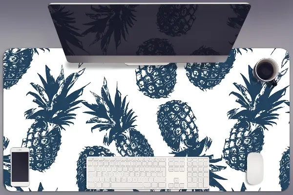Podloga za pisalno mizo Gray pineapples