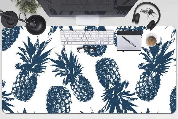 Podloga za pisalno mizo Gray pineapples