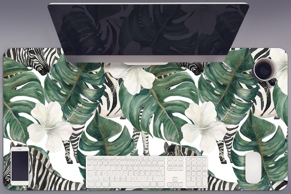 Podloga za mizo Zebras in the leaves