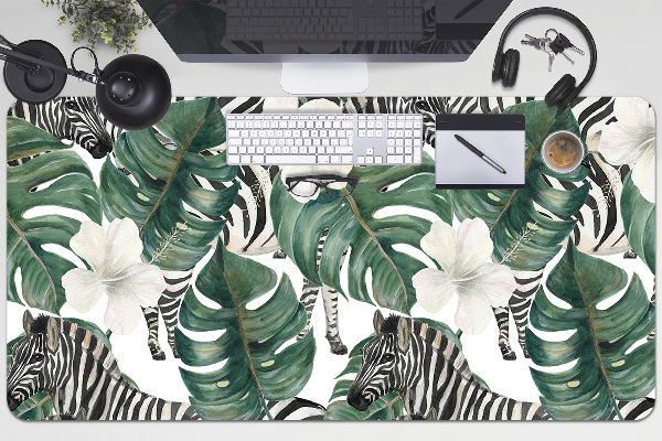 Podloga za mizo Zebras in the leaves