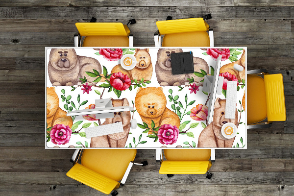 Podloga za mizo Chow chow dogs