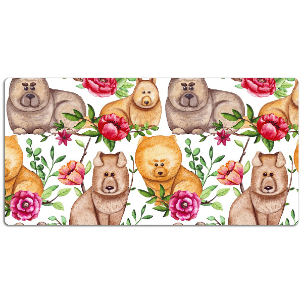 Podloga za mizo Chow chow dogs