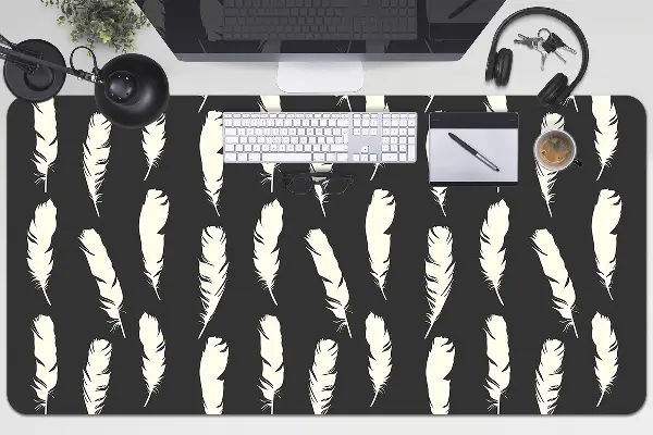 Namizna podloga White feathers